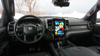 2019-2024 RAM 1500 UBQ Uconnect 5 Upgrade kit with 12-inch Touchscreen including Wireless Apple CarPlay / Android Auto