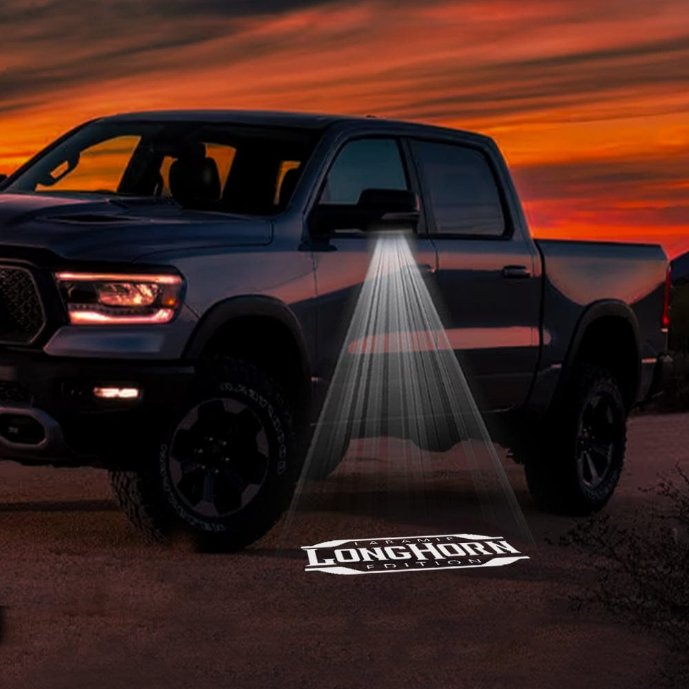 RAM 3500 3rd/4th/5th Gen Premium Side Wing Mirror Puddle Lights Various Designs - 2003-2026