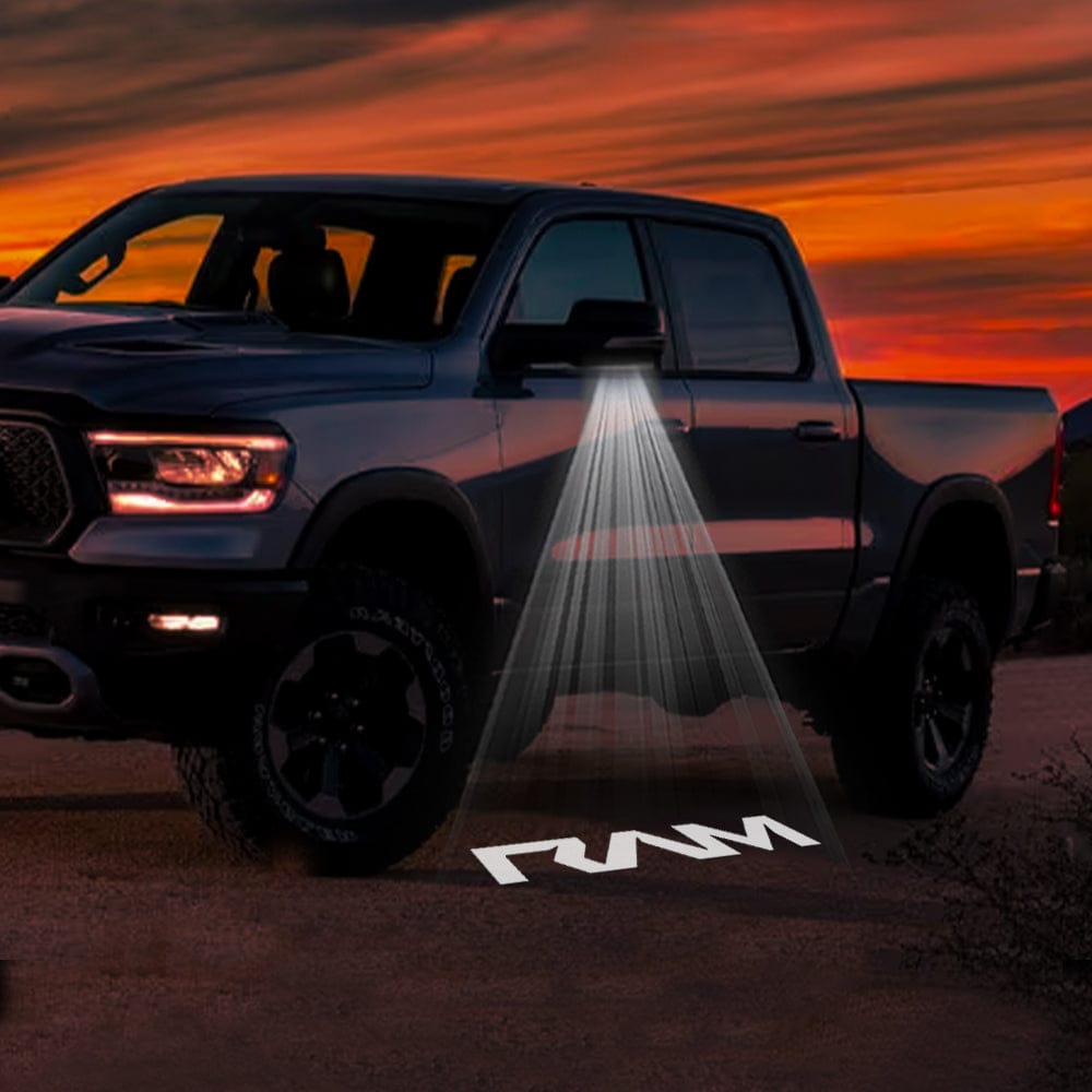 RAM 3500 3rd/4th/5th Gen Premium Side Wing Mirror Puddle Lights Various Designs - 2003-2026