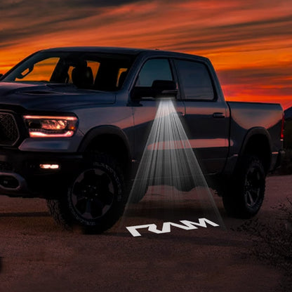 RAM 3500 3rd/4th/5th Gen Premium Side Wing Mirror Puddle Lights Various Designs - 2003-2026