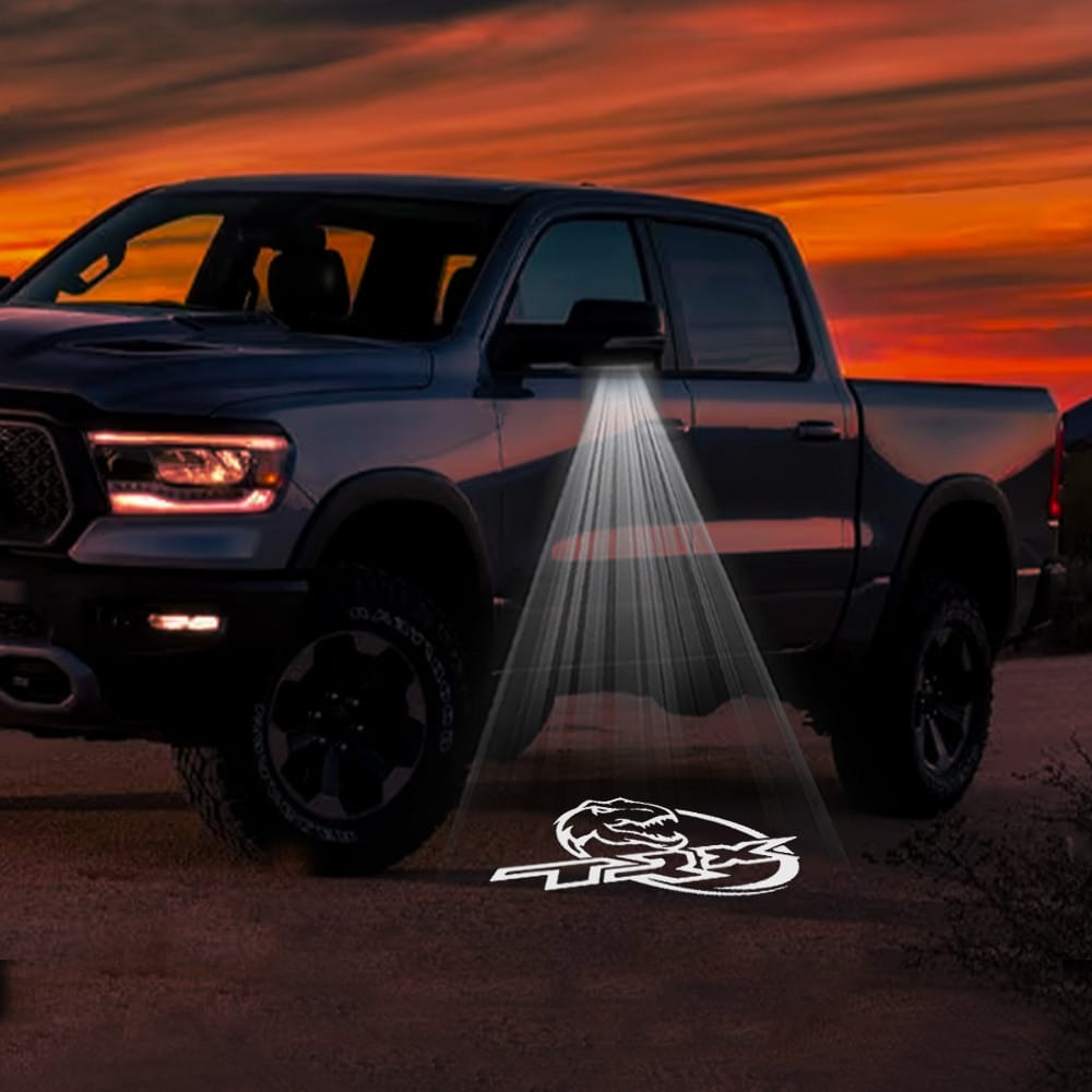 RAM 3500 3rd/4th/5th Gen Premium Side Wing Mirror Puddle Lights Various Designs - 2003-2026