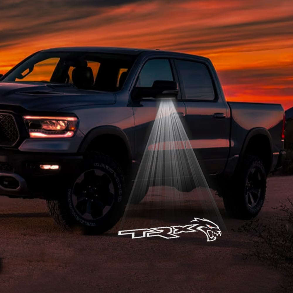 RAM 2500 3rd/4th/5th Gen Premium Side Wing Mirror Puddle Lights Various Designs 2003-2026