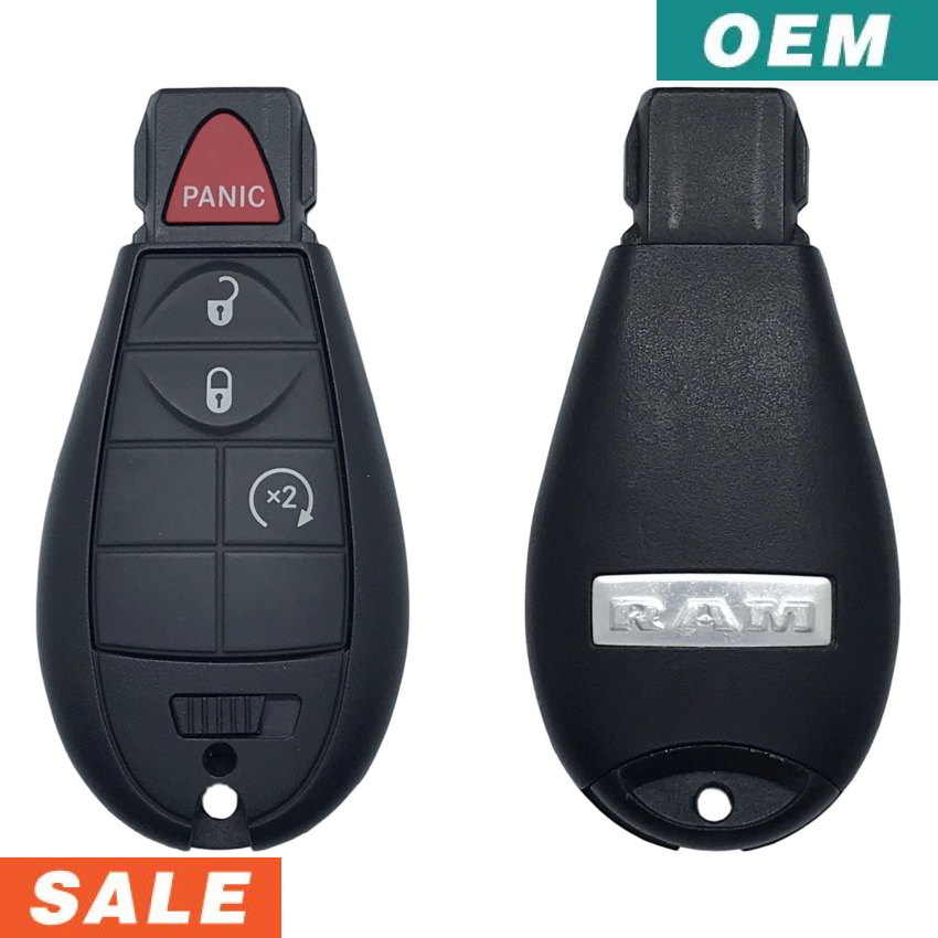 Dodge Ram 2013-2022 OEM 4 Button Fobik FCC: GQ4-53T