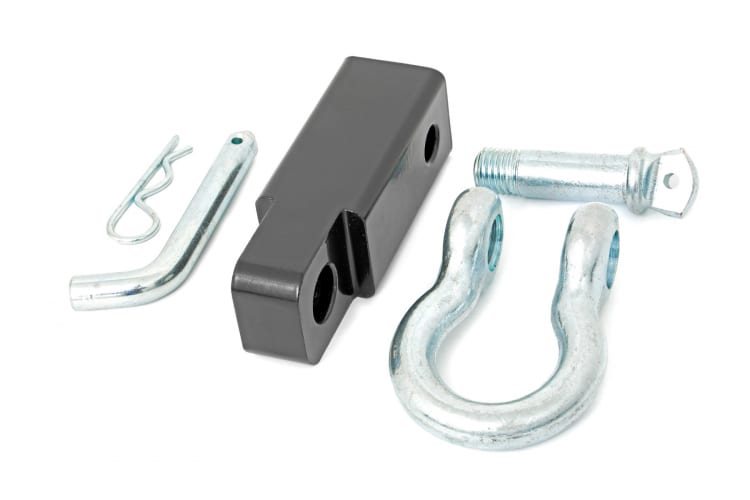 RC 2-inch receiver D-ring shackle kit w/ pin
