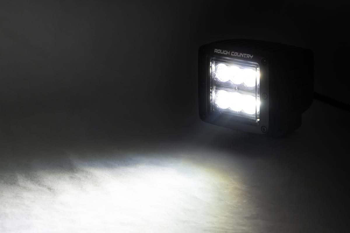 RC 2" Square Cree LED Lights - (Pair | Black Series)