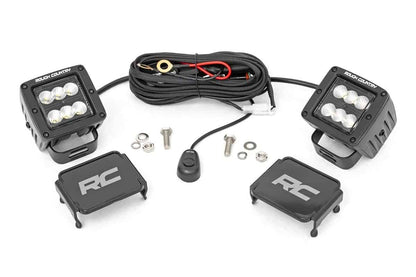 RC 2" Square Cree LED Lights - (Pair | Black Series)