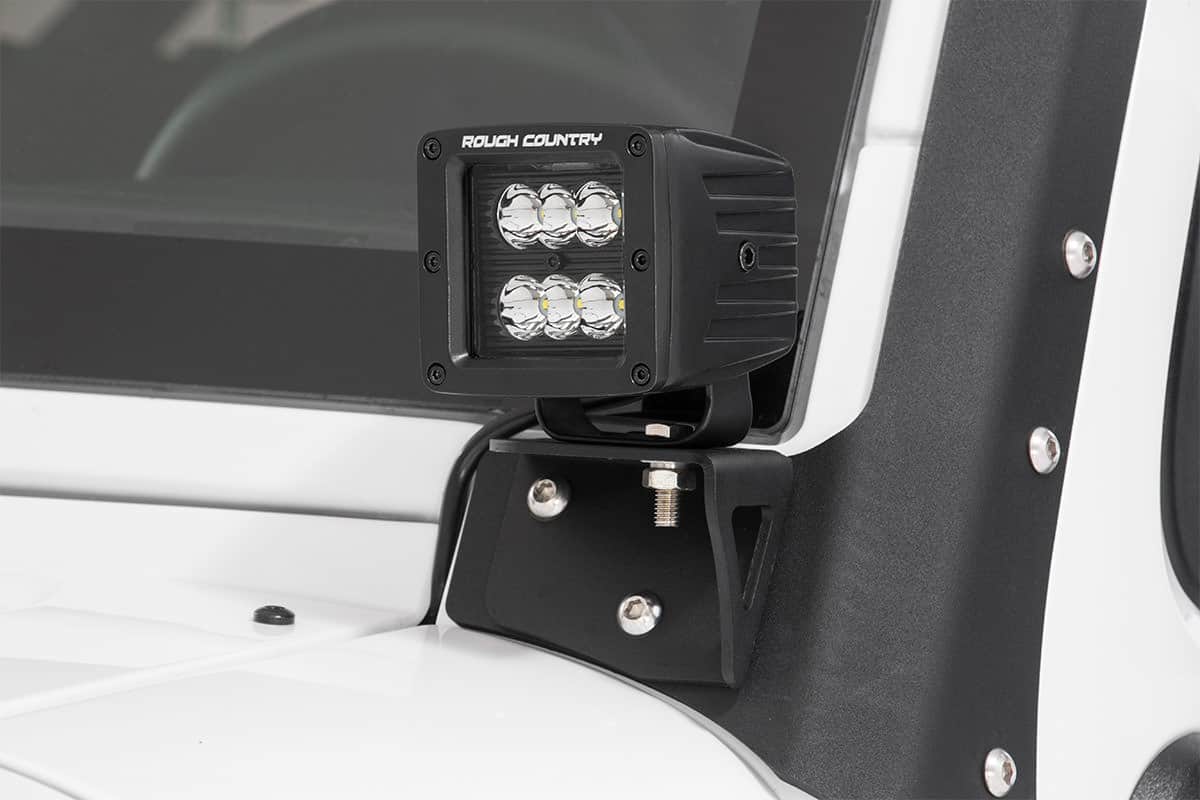 RC 2" Square Cree LED Lights - (Pair | Black Series)