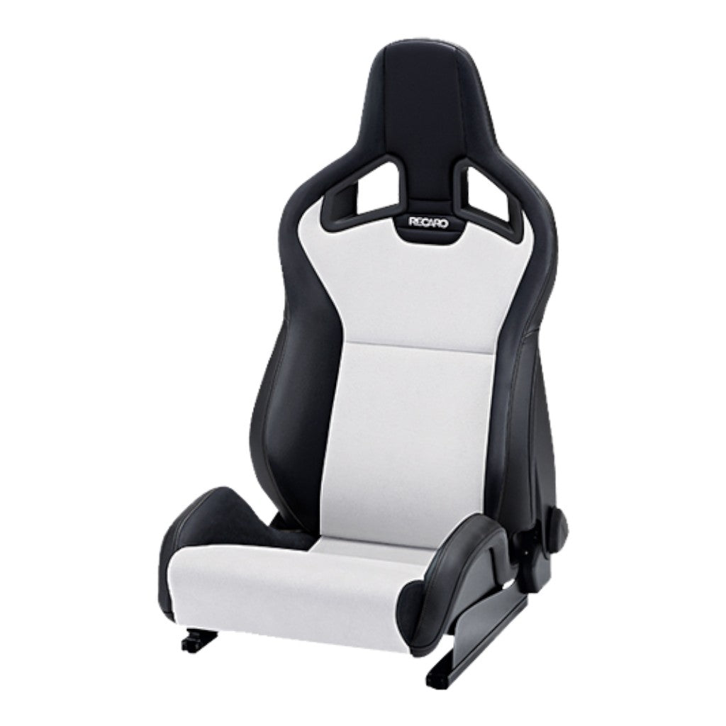 RECARO 411.10.1588 Left Heated Sport Seat Sportster CS SAB, Artificial Leather Black / Dinamica Silver