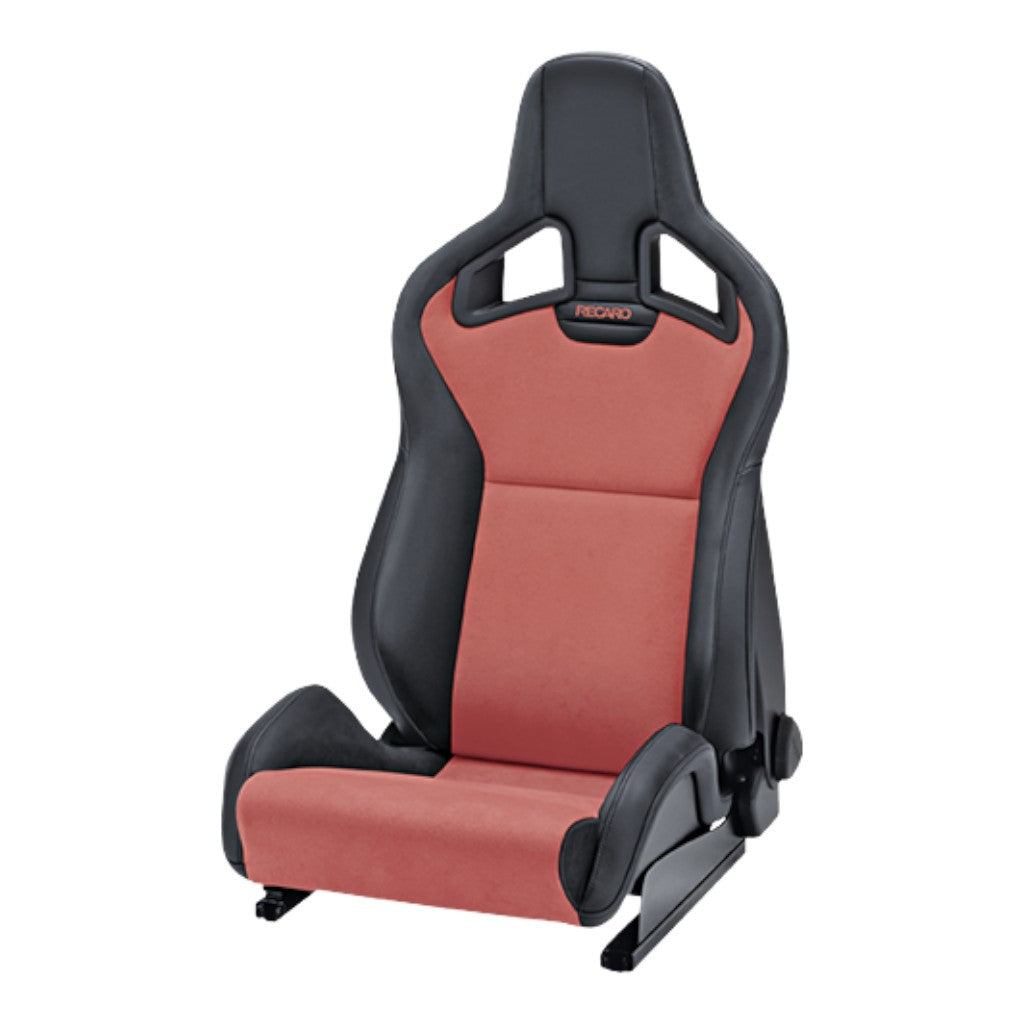 RECARO 411.10.2585 Right Heated Sport Seat Sportster CS SAB, Artificial Leather Black / Dinamica Red
