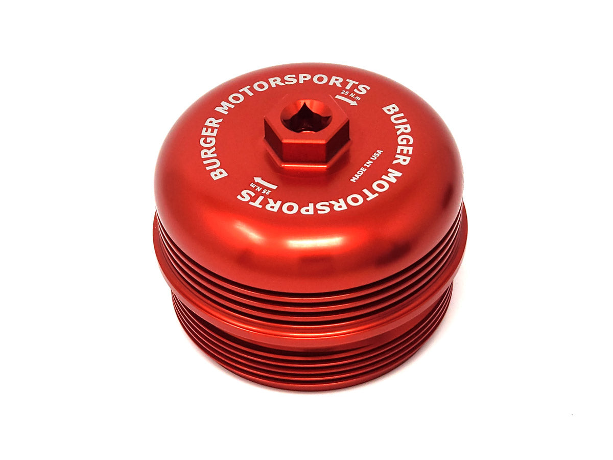 Red Metal BMW Oil Cap
