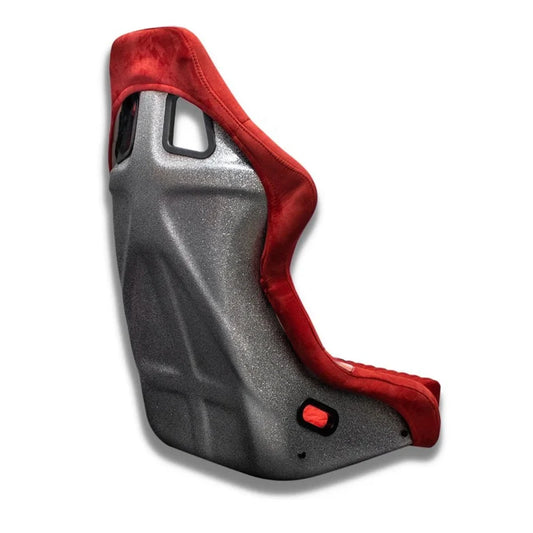 BULL BOOST Red Ultra-Max Seraph Racing Bucket Seats with Slider Rails – Pair