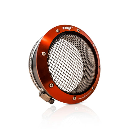 NGR Turbo Filter (Drag Edition) Red, One-Piece, Fits 3in & 2.5in