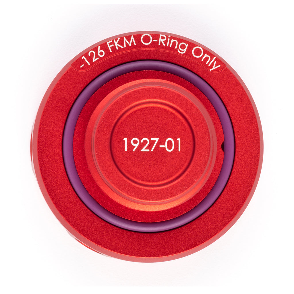 ACUITY Instruments Podium Oil Cap in Satin Red for Hondas/Acuras