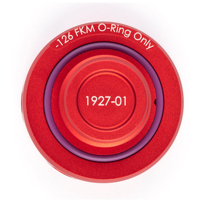 ACUITY Instruments Podium Oil Cap in Satin Red for Hondas/Acuras