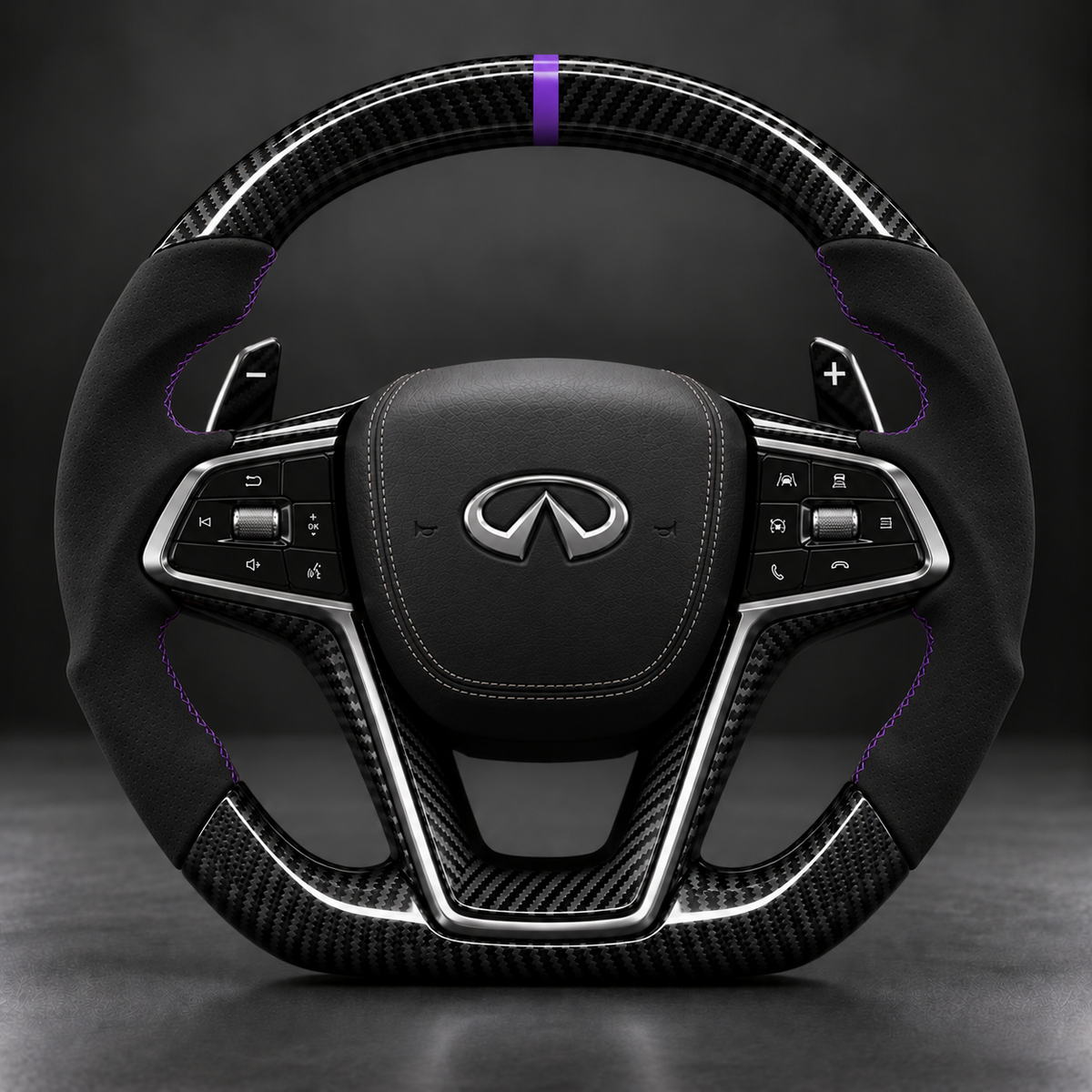 Redline Carbon Steering Wheel - Japanese & Korean