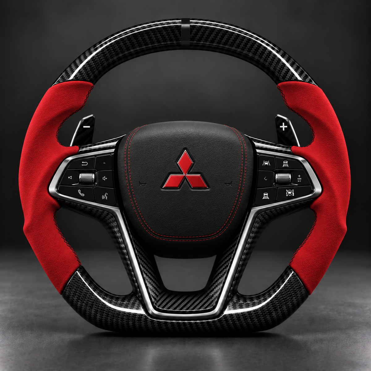Redline Carbon Steering Wheel - Japanese & Korean