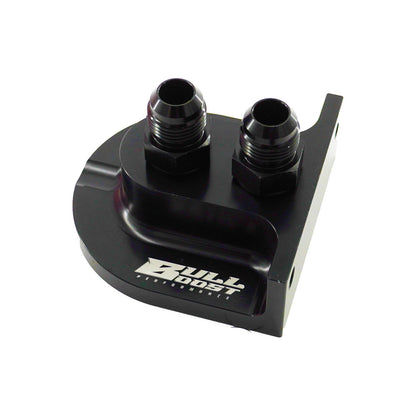 Billet Remote Oil Filter Relocation Mounting Bracket -10 AN with Pressure Port