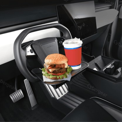 Removable Steering Wheel Tray for Cybertruck