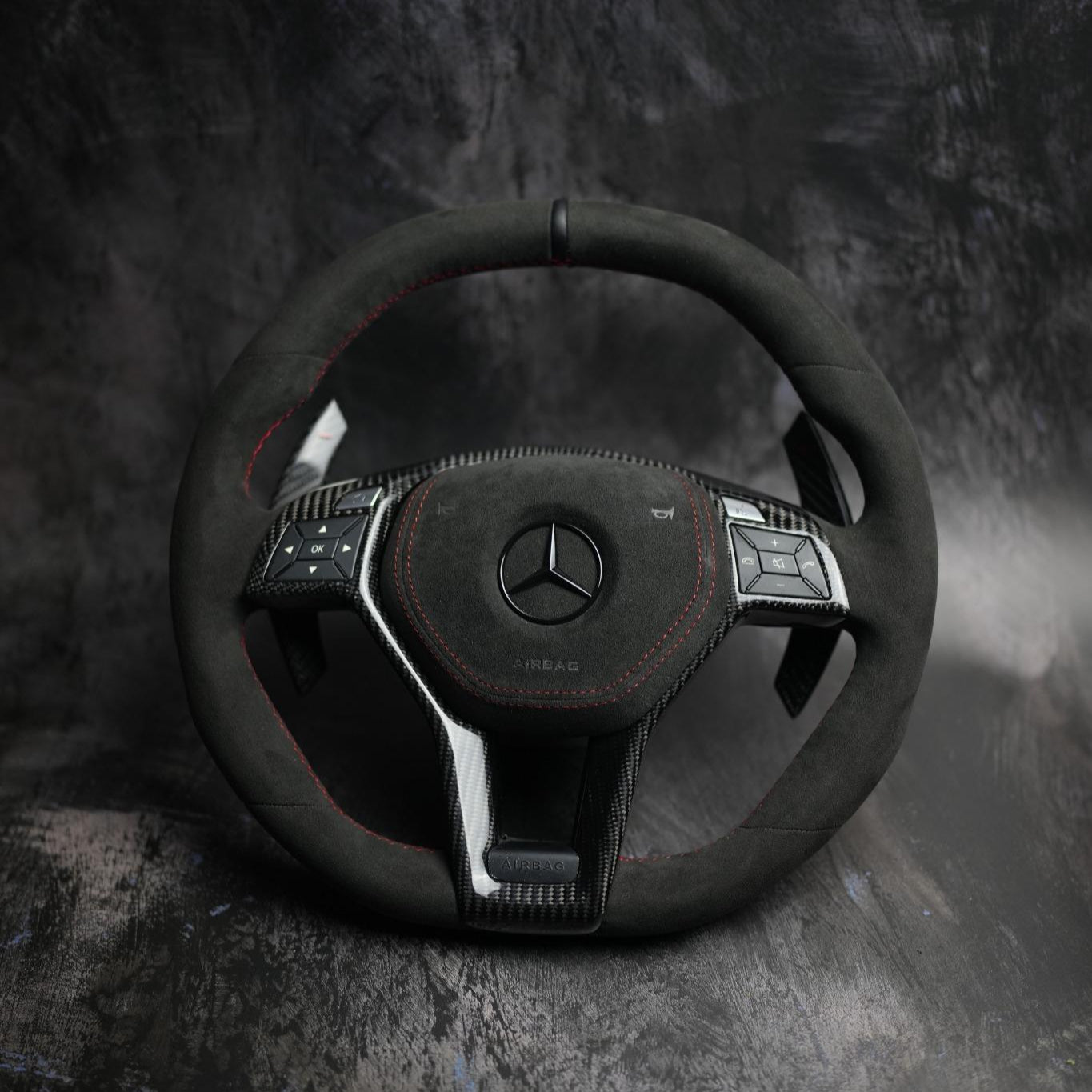 2012-2015 Mercedes Benz A / C / CLA / CLS / GLA / GLK / E / SLK / SL W204  Custom Steering Wheel by Exclusive Steering