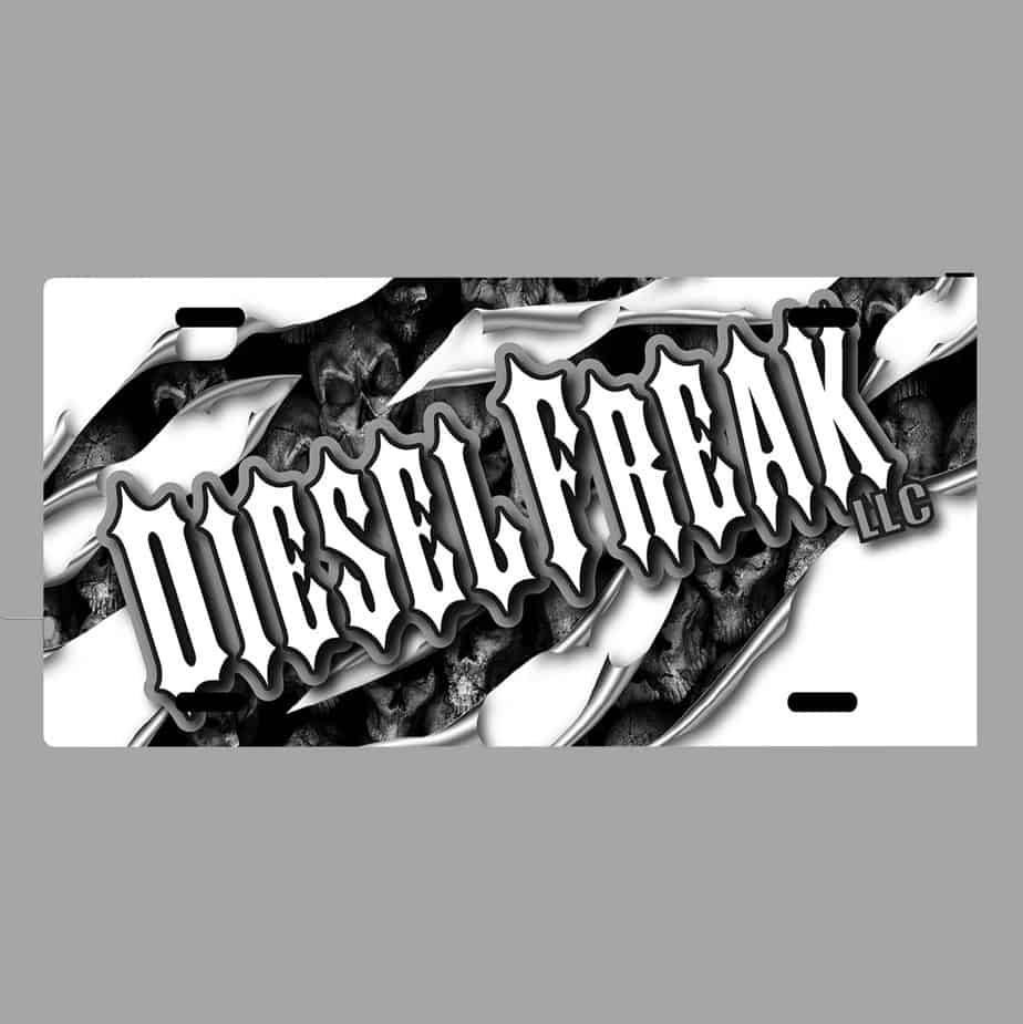 Ripped Diesel Freak license plate