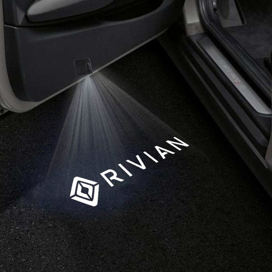 Rivian R1S Door Stick On Puddle Lights Various Designs 2022-2026