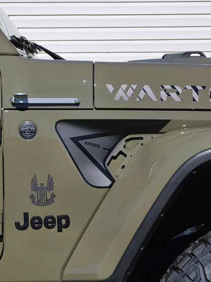 Printed Air Intake Rubicon Vent Decal- Fits Jeep Wrangler & Gladiator JL Fender Vent Decal-Pair