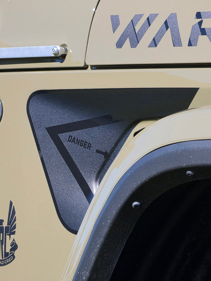 Printed Air Intake Rubicon Vent Decal- Fits Jeep Wrangler & Gladiator JL Fender Vent Decal-Pair