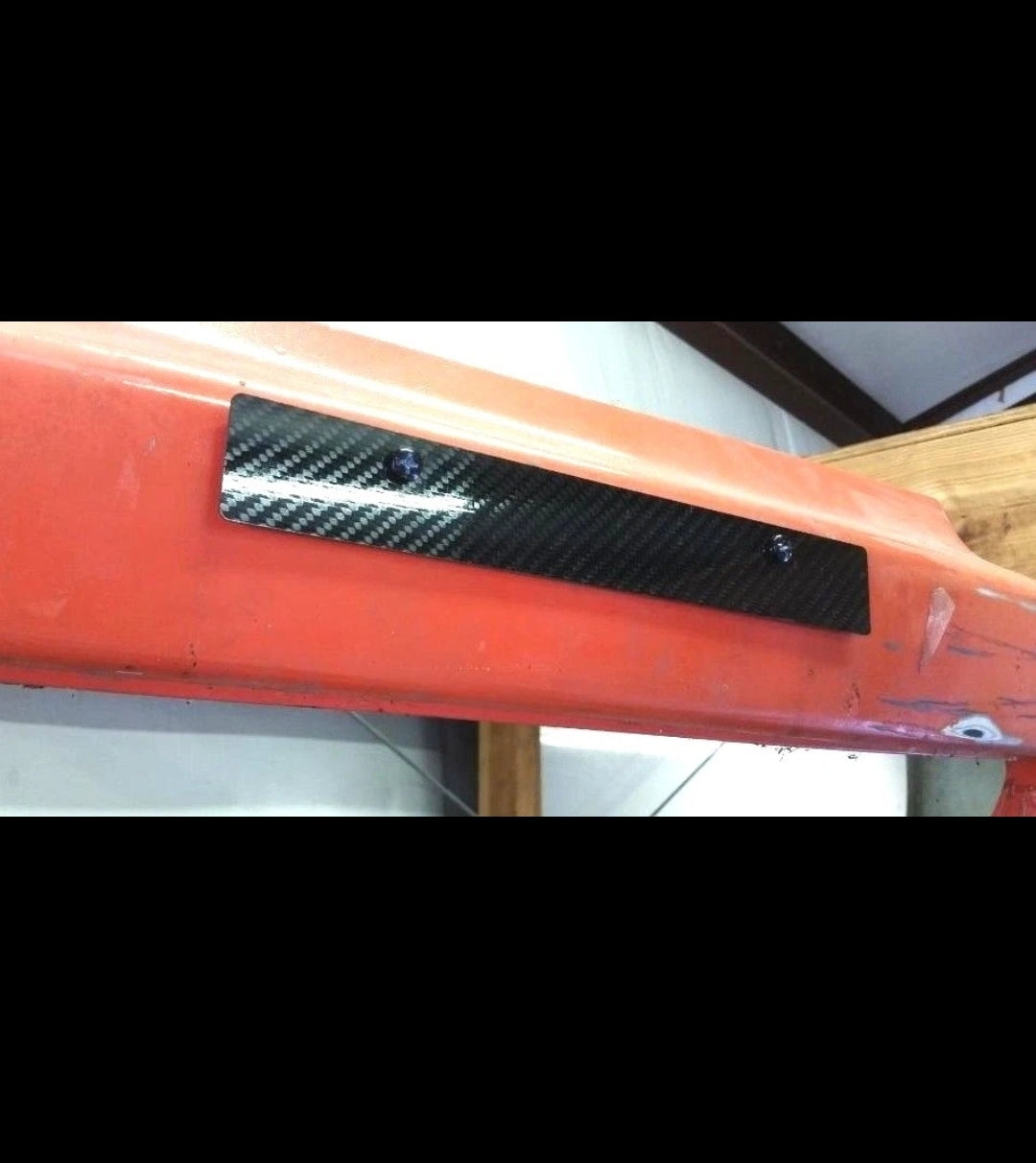 CARBON FIBER Blank LICENSE PLATE delete for Honda Civic fits EG 92-95