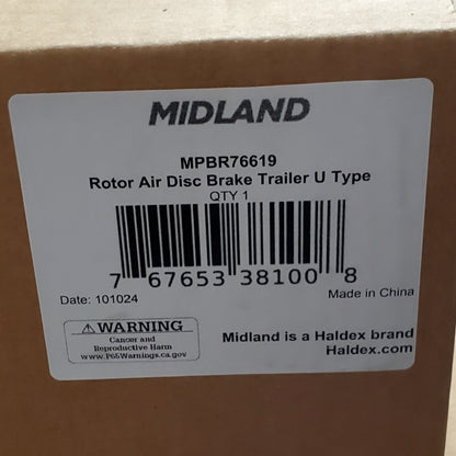 MIDLAND Rotor Air Disc Brake Rotor Trailer U-Type MPBR76619