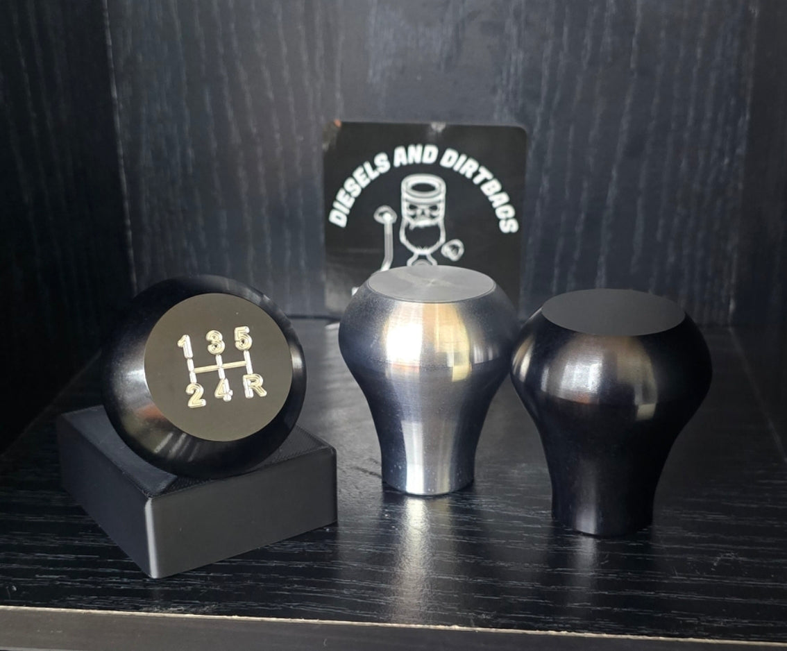 Duramax Extended Aluminum Shift Knob (Raw/Black)