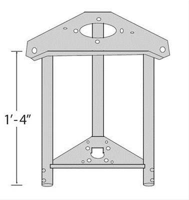 ROHN BA25G Tower Bearing Plates with Accessory Shelf