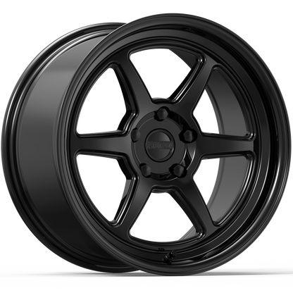 Kansei ROKU BLACK 18X9.5 5X112 +22mm (DRILL)