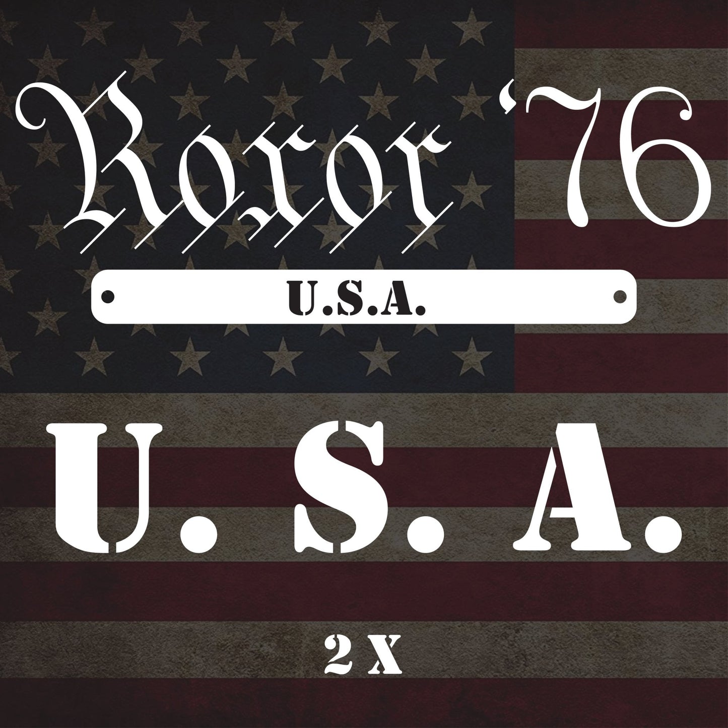 Roxor '76 - USA for hood