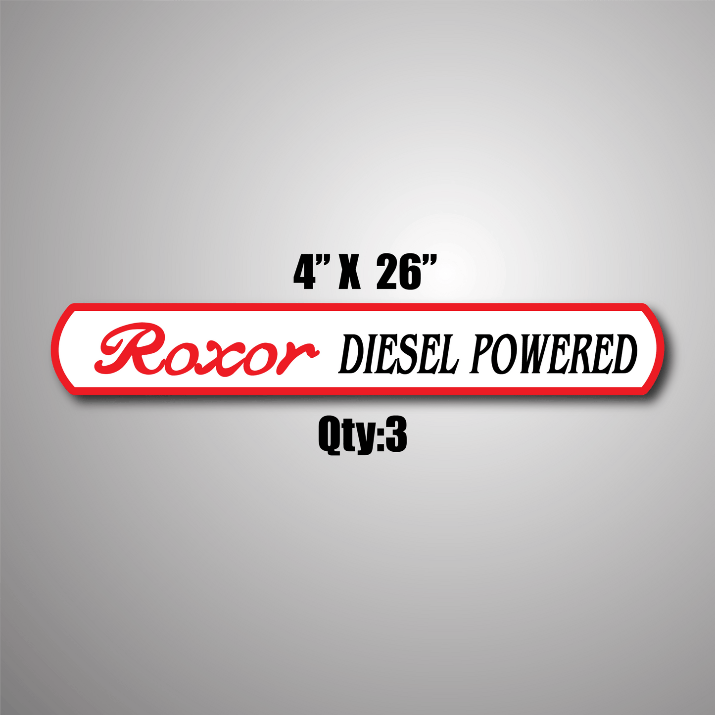 Roxor Diesel powered - Roxor Graphics Kit - 2 flags 3 long roxor graphics