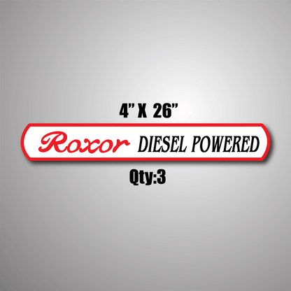 Roxor Diesel powered - Roxor Graphics Kit - 2 flags 3 long roxor graphics