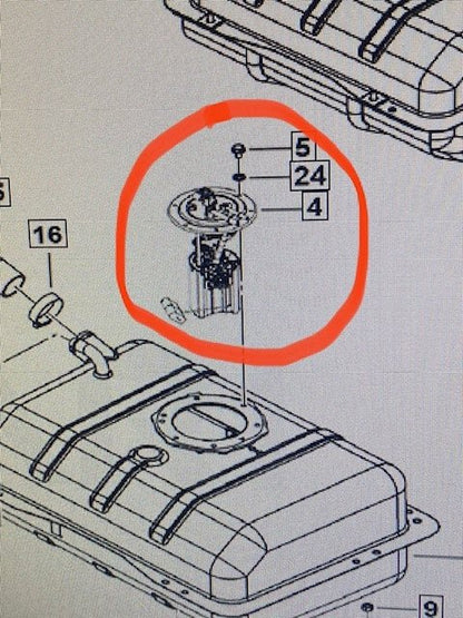 Roxor In Tank Fuel Pump Assembly