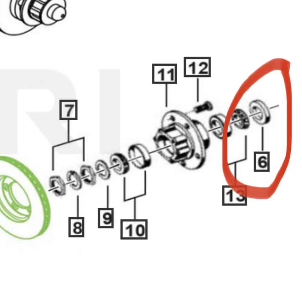 Roxor OEM hub wheel seal