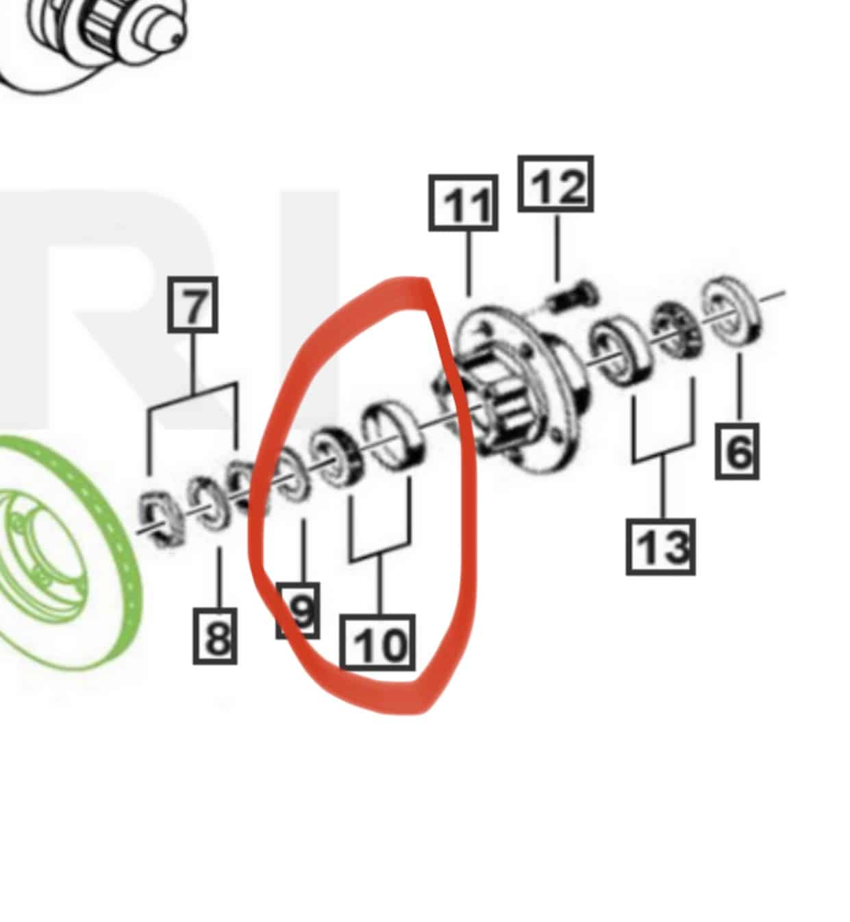 Roxor OEM outer front wheel bearing