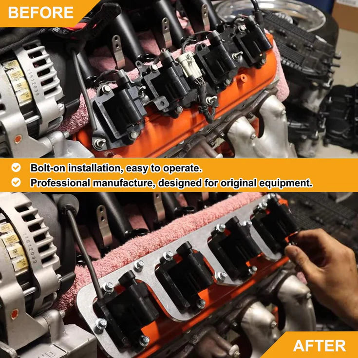 Bull Boost Performance LS Square Coil Brackets – Valve Cover Mount Kit (LSX Swap LS1 / LS3 / LS2 / LQ4 / LQ9 / L92 / L99 / LR4)