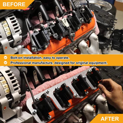 Bull Boost Performance LS Square Coil Brackets – Valve Cover Mount Kit (LSX Swap LS1 / LS3 / LS2 / LQ4 / LQ9 / L92 / L99 / LR4)