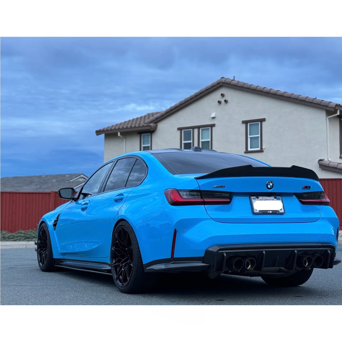 Carbon Fiber Rear Diffuser Corner Extensions for BMW G80 M3 G82 M4
