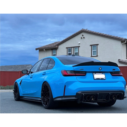 Carbon Fiber Rear Diffuser Corner Extensions for BMW G80 M3 G82 M4