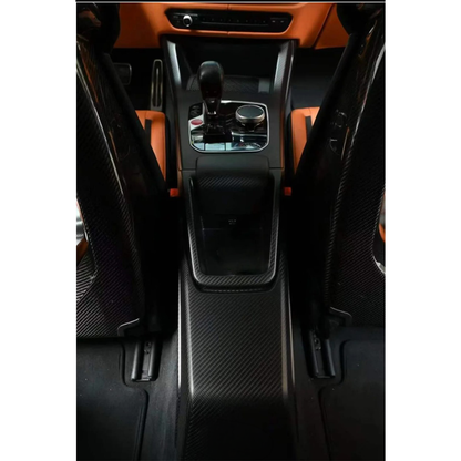 Carbon Fiber CSL Style Center Console Control Panel for BMW G87 M2 G80 M3 G82 M