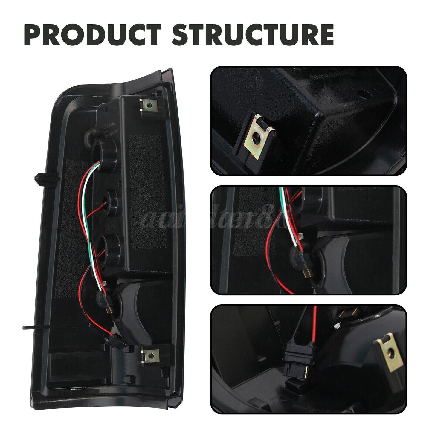 2003-2006 Chevrolet Silverado 1500 LED Tube Smoke Tail Lights