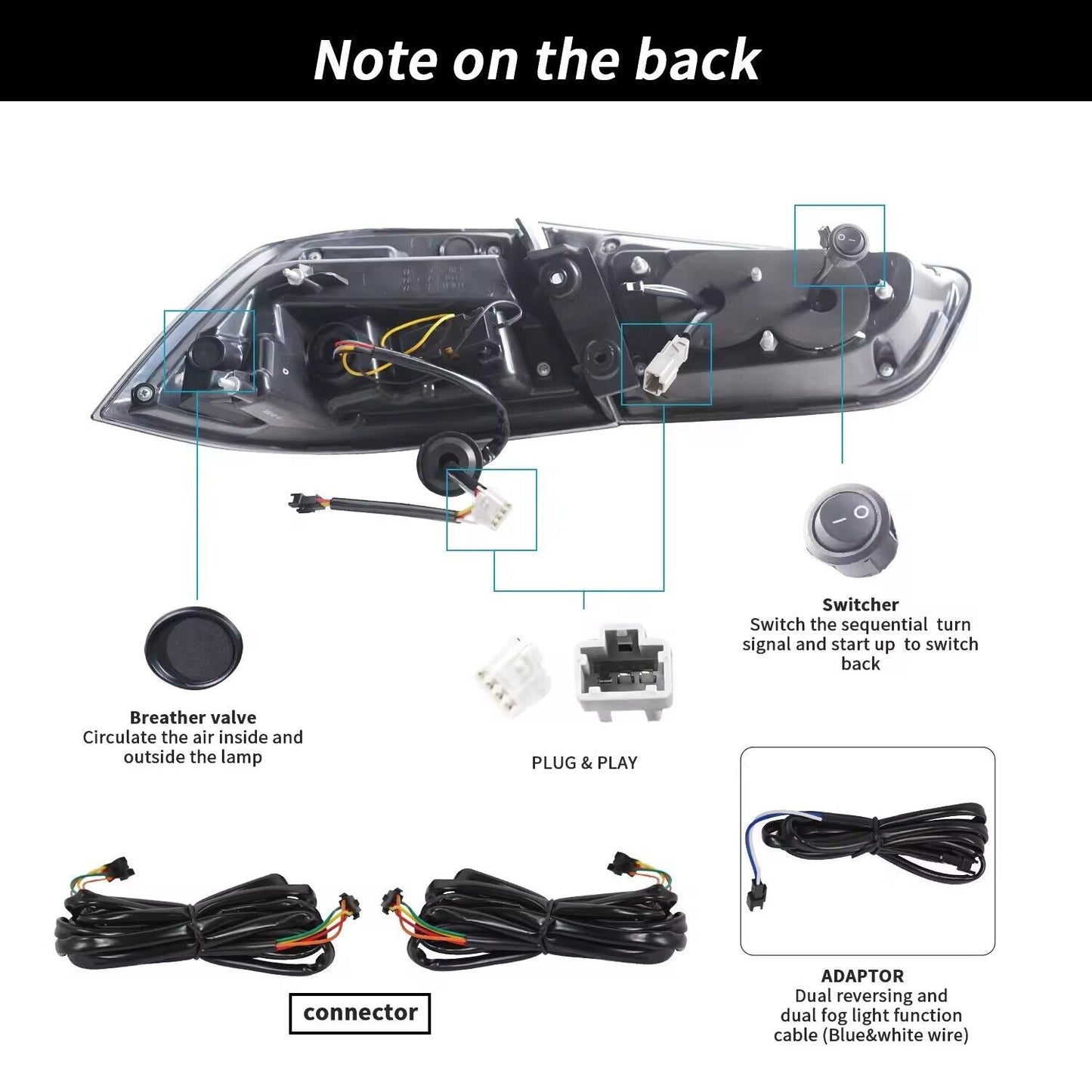 NTXGlow LED Tail Lights RGB/Plug N Play (2008-2018 Mitsubishi Lancer))