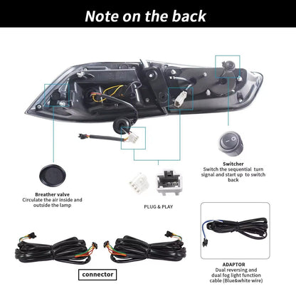 NTXGlow LED Tail Lights RGB/Plug N Play (2008-2018 Mitsubishi Lancer))