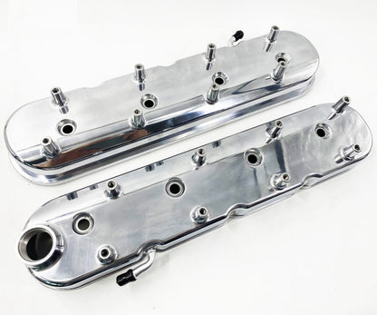 LS Cast Aluminum Tall Valve Covers for LS1 LS2 LS3 LS6 5.3 6.0 Polished