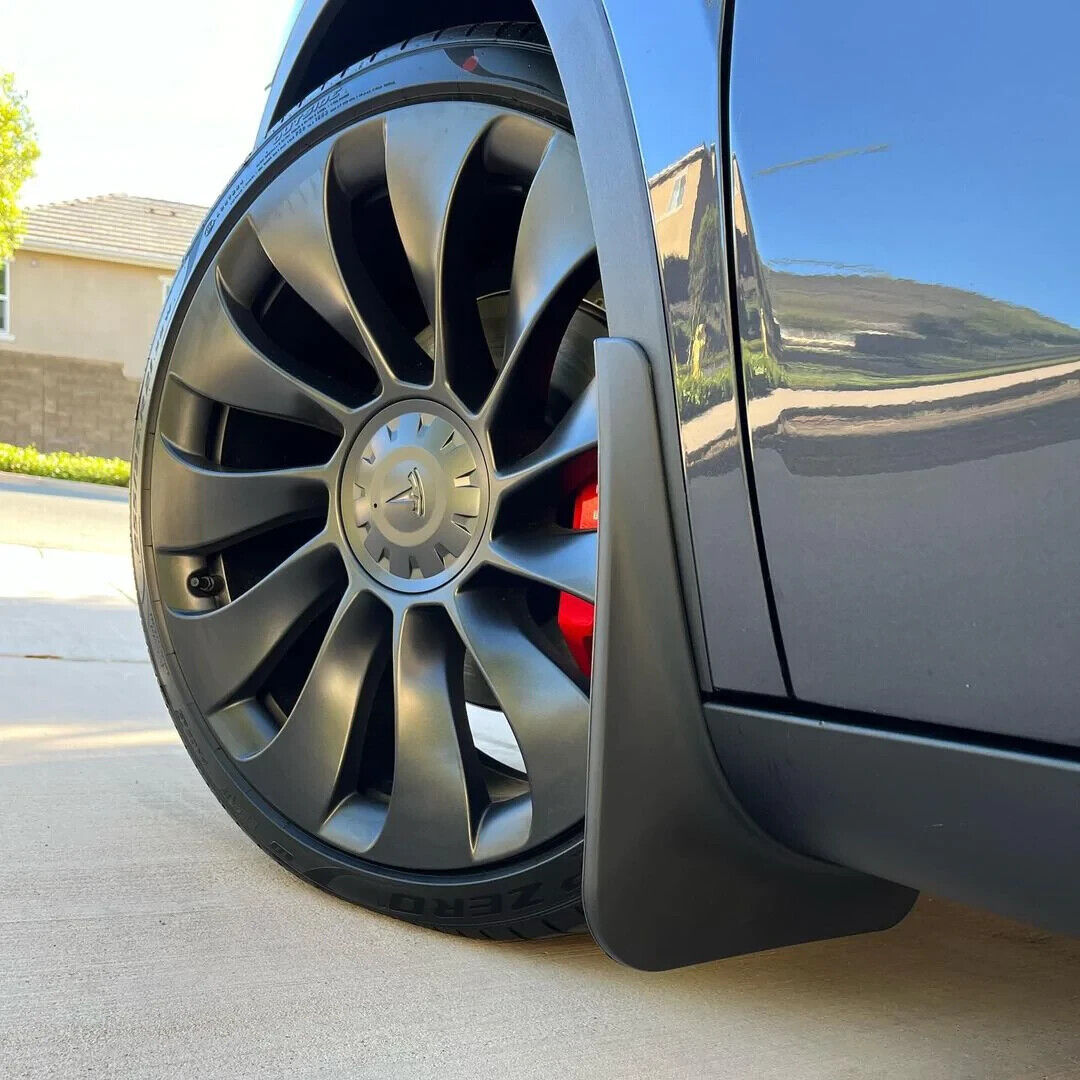Model Y Tesla Mud Flaps Splash Guards Winter Vehicle Protection No Holes 4 Pcs