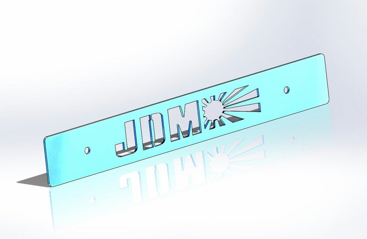 CARBON FIBER JDM SUNRISE Front License Plate Delete for Subaru WRX Impreza STi