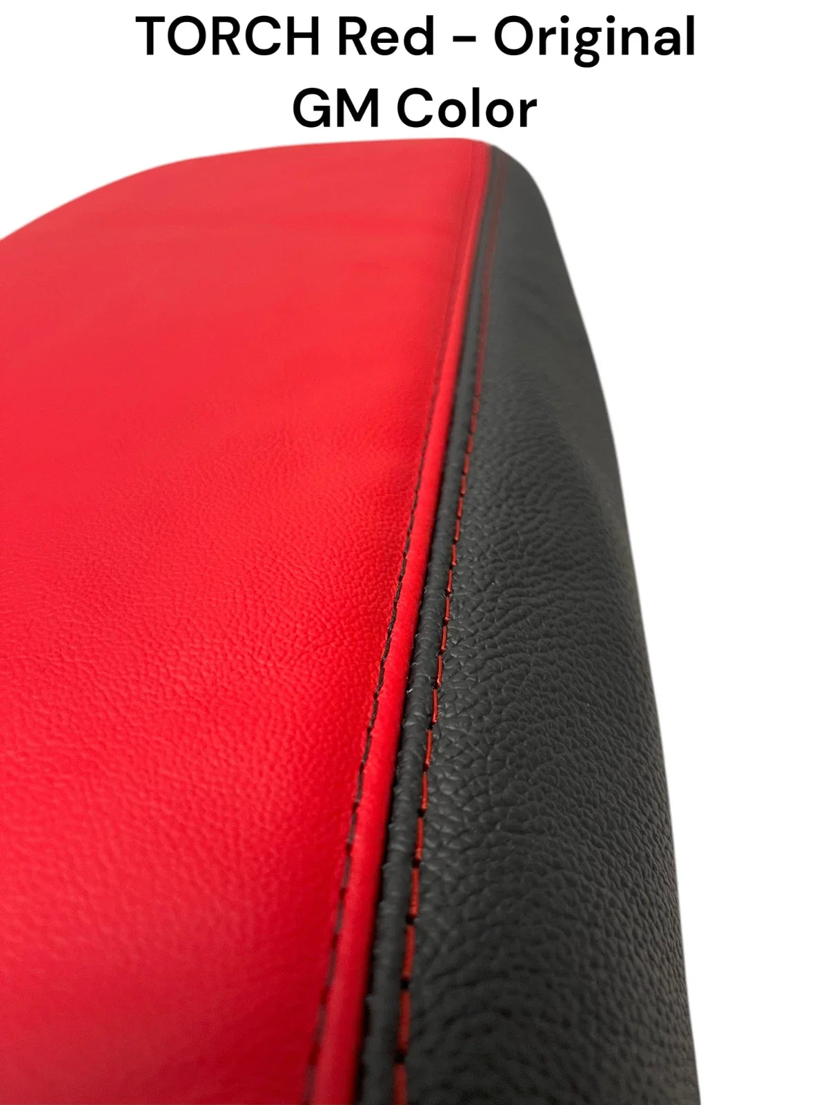 For 2005-2013 Chevy Corvette C6 Z06 Torch Red & Black Leather Console Shift Handbrake Boot Cover